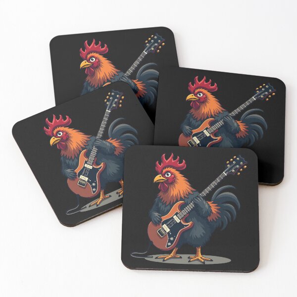 Item preview, Rocking rooster with guitar designed and sold by Hans-Design.