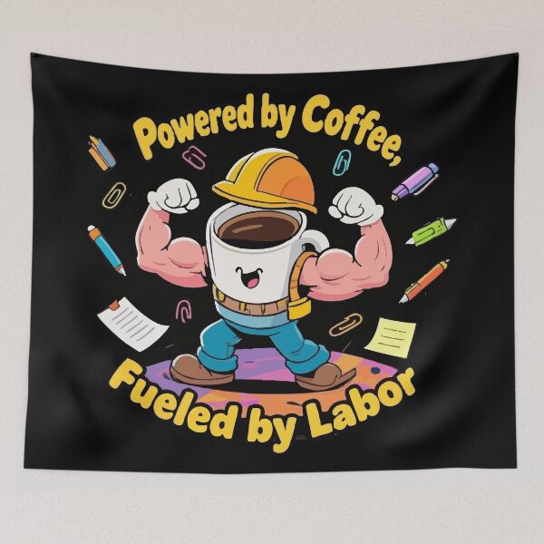 Item preview, LABOR DAY Powered by Coffee, Fueled by Labor designed and sold by Uglyandcute.