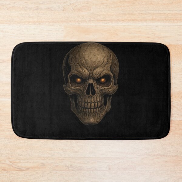 Item preview, Dark Skull with Fiery Eyes – Horror Gothic Design designed and sold by VDekDesigns.