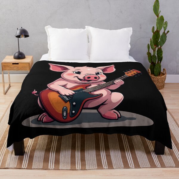 Artikelvorschau, Rockendes Schwein mit Gitarre entworfen und verkauft von Hans-Design.