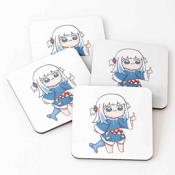 Item preview, Sassy Shark Girl – Chibi Meme Anime Style Attitude Art- Gura designed and sold by Dyan4.