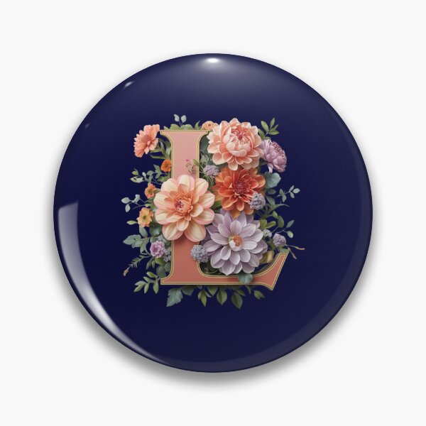 Item preview, Elegant Floral Monogram Letter L – Botanical Initial with Peonies, Roses & Dahlias | Personalized Gift & Feminine Decor designed and sold by AmenAlways.