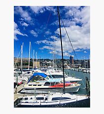 Yachts And Masts Photographic Print