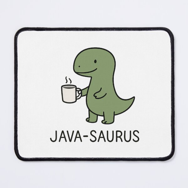 Artikelvorschau, Java-Saurus Kaffee-Dinosaurier Lustiges Geschenk für Kaffeeliebhaber – Süßer Dinosaurier mit Kaffeetasse entworfen und verkauft von StickerHavenn.