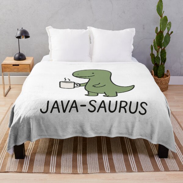 Item preview, Java-Saurus Coffee Dinosaur Funny Gift for Coffee Lovers – Cute Dinosaur with Coffee Mug designed and sold by StickerHavenn.