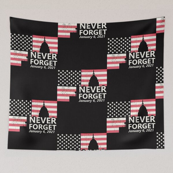 Item preview, Never Forget January 6, 2021 - US Capitol Commemorative Design designed and sold by HattieHowe.