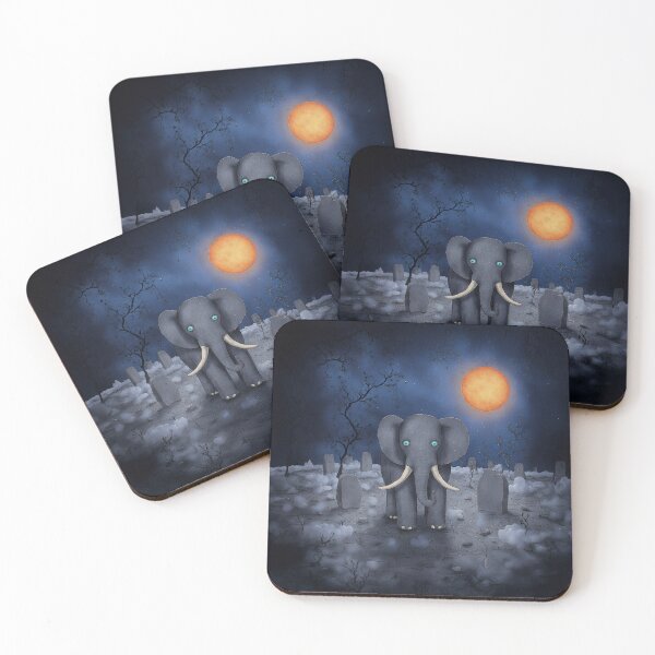 Item preview, Elephant by the Moon designed and sold by Whimsical Hug.