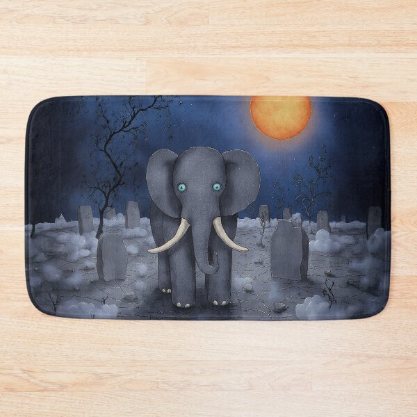 Item preview, Elephant by the Moon designed and sold by Whimsical Hug.