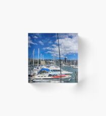 Yachts And Masts Acrylic Block