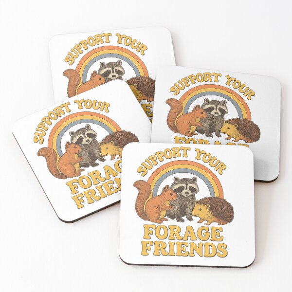 Artikelvorschau, Unterstützen Sie Ihre Futterfreunde – Niedliches Waldtier-Design (Waschbär, Eichhörnchen, Igel) Öko-Naturgeschenk entworfen und verkauft von StickerHavenn.