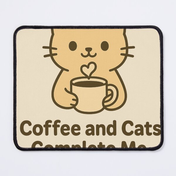 Item preview, Coffee and Cats Complete Me – Cute Cat Coffee Lover Design designed and sold by Diwakar-Designs.