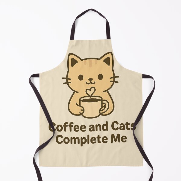Item preview, Coffee and Cats Complete Me – Cute Cat Coffee Lover Design designed and sold by Diwakar-Designs.