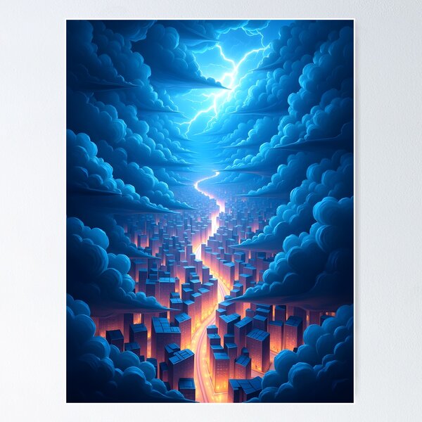 Item preview, Electric Veins of the City designed and sold by oanaunciuleanu.
