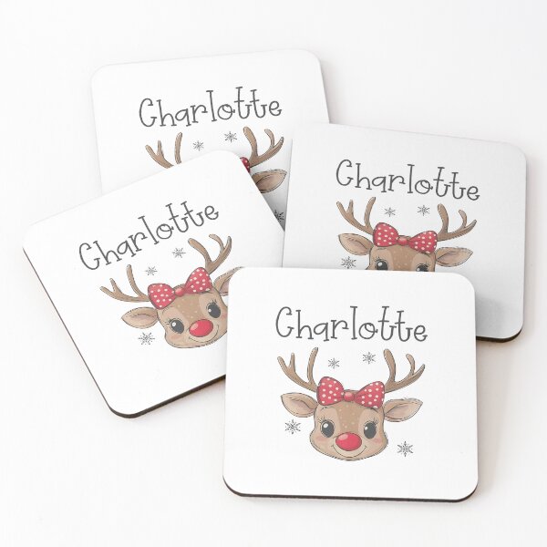 Item preview, Personalized Girls Christmas - Girls Reindeer designed and sold by cloudline-scb.