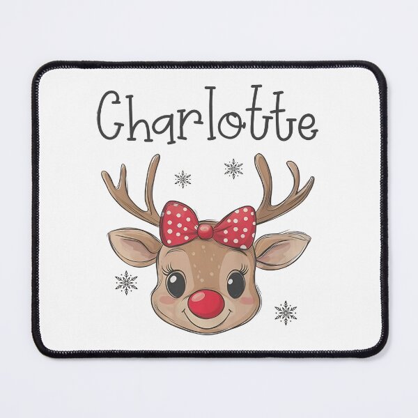 Item preview, Personalized Girls Christmas - Girls Reindeer designed and sold by cloudline-scb.