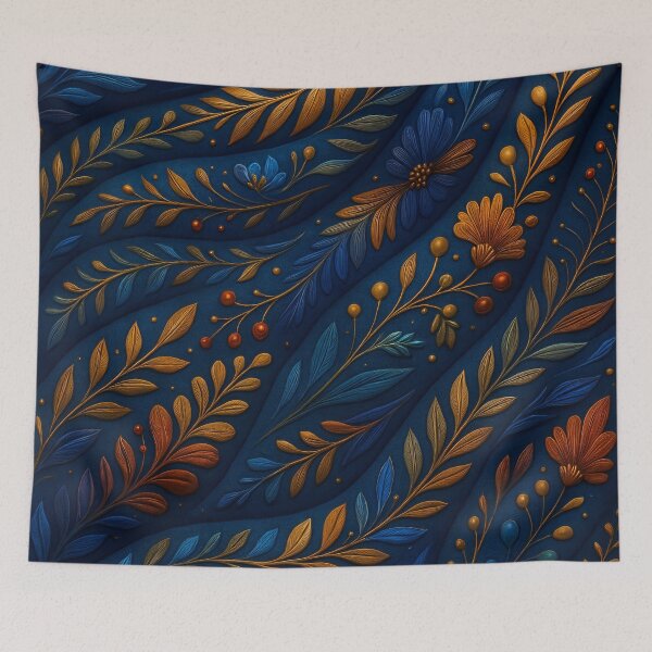 Item preview, Midnight Botanical Elegance designed and sold by Kaleidoscope Print.
