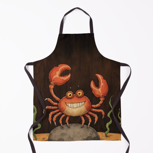 Item preview, Happy Crab on the Rock designed and sold by Whimsical Hug.