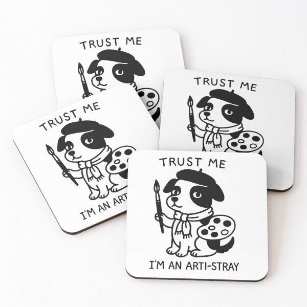 Item preview, Arti-Stray Dog Artist Design – Trust Me I’m an Arti-Stray Cute Punny Art Gift for Dog and Art Lovers designed and sold by StickerHavenn.
