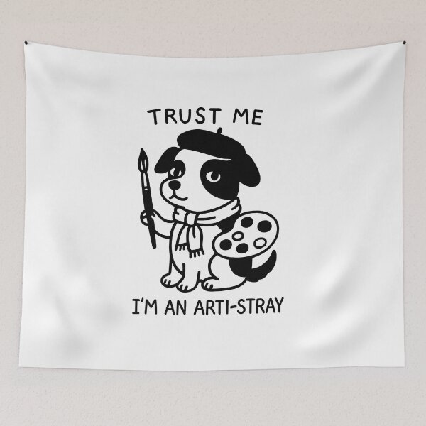 Item preview, Arti-Stray Dog Artist Design – Trust Me I’m an Arti-Stray Cute Punny Art Gift for Dog and Art Lovers designed and sold by StickerHavenn.