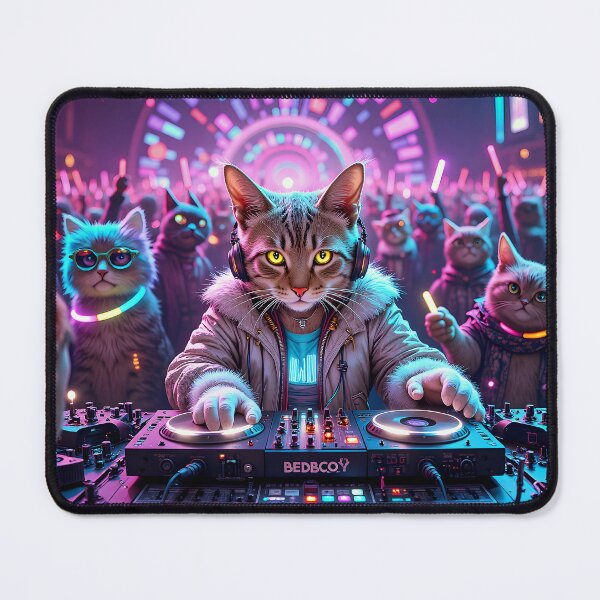 Item preview, DJ Tabby Cat and his Pussy friends designed and sold by Huskyyy Designs.