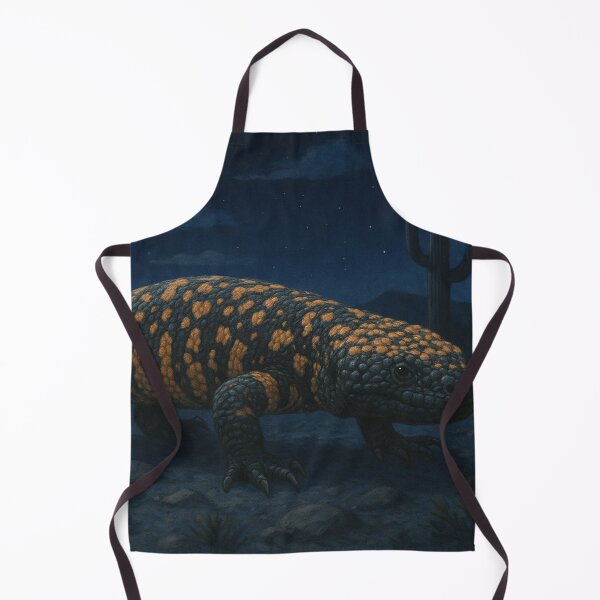 Item preview, Stunning Nighttime Illustration of a Gila Monster in the Desert designed and sold by NocturnalNook.