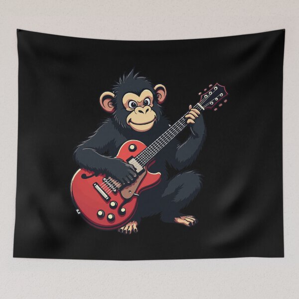 Artikelvorschau, Rockender Affe mit Gitarre entworfen und verkauft von Hans-Design.
