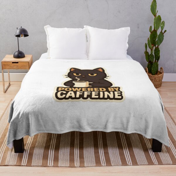 Item preview, Cat – Powered By Caffeine designed and sold by CrazyMop_.