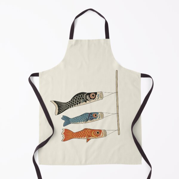 Item preview, Traditional Japanese Koinobori Carp Streamers – Black, Blue, and Red designed and sold by Broken Minimalister.