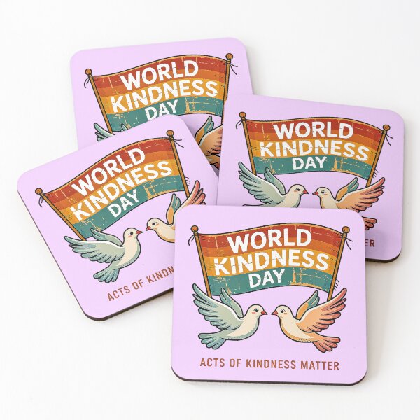 Item preview, Vintage World Kindness Day Retro Doves Love Design designed and sold by Amanda's Factory.