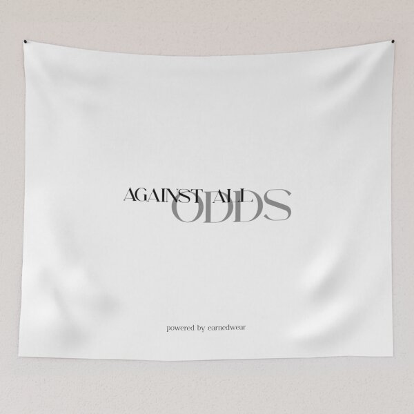 Item preview, against all odds - motivational quote - T-shirt print designed and sold by earnedWear.