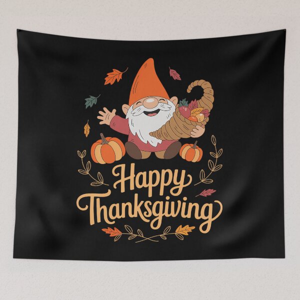 Item preview, Happy Thanksgiving Fall Gnome Pumpkin designed and sold by brynatshop.