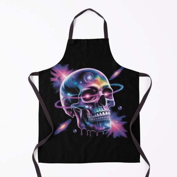 Item preview, Psychedelic Galaxy Skull Design – Trippy Cosmic Skull Art in Neon Colors designed and sold by NO-STUDIO.