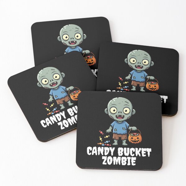 Item preview, CANDY BUCKET ZOMBIE - ZOMBIE HALLOWEEN designed and sold by KEF Custom.
