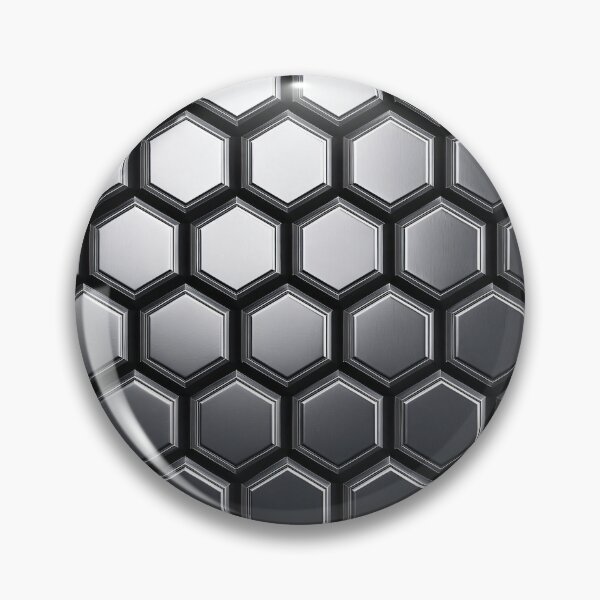Item preview, Chrome Hexagon Grid designed and sold by Kaleidoscope Print.