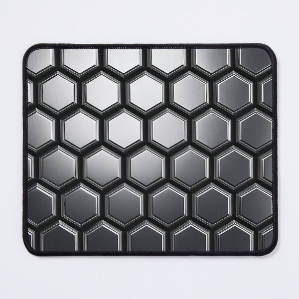 Item preview, Chrome Hexagon Grid designed and sold by Kaleidoscope Print.