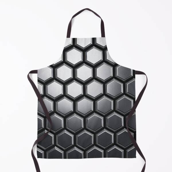 Item preview, Chrome Hexagon Grid designed and sold by Kaleidoscope Print.