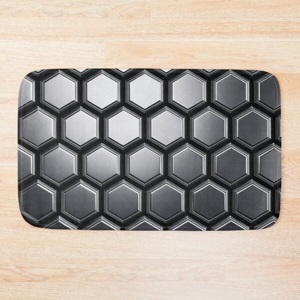Item preview, Chrome Hexagon Grid designed and sold by Kaleidoscope Print.