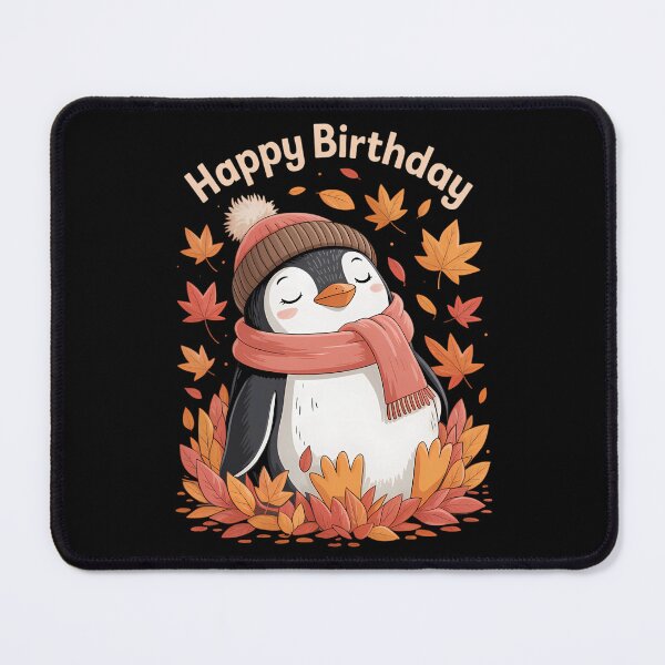 Item preview, Fall Vibes Penguin Autumn Fall Leaves Thanksgiving Happy Birthday designed and sold by brynatshop.