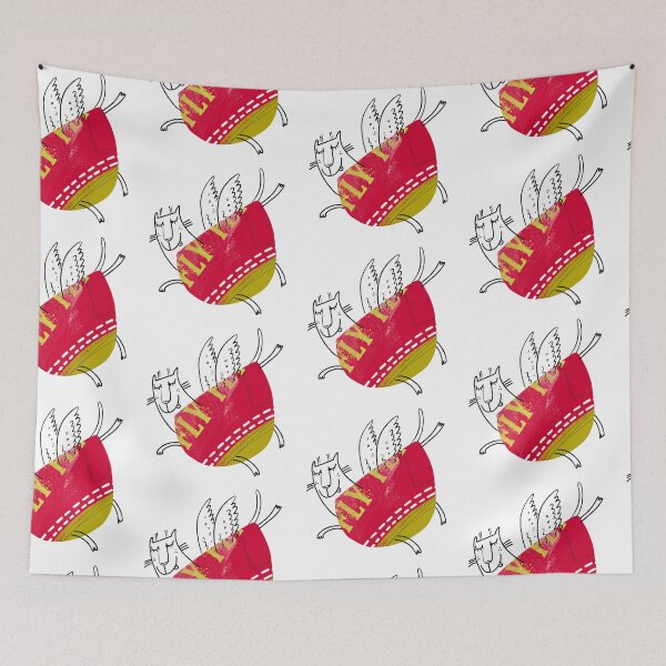 Item preview, Quiet and happy cat newspaper collage designed and sold by CleanDecor.