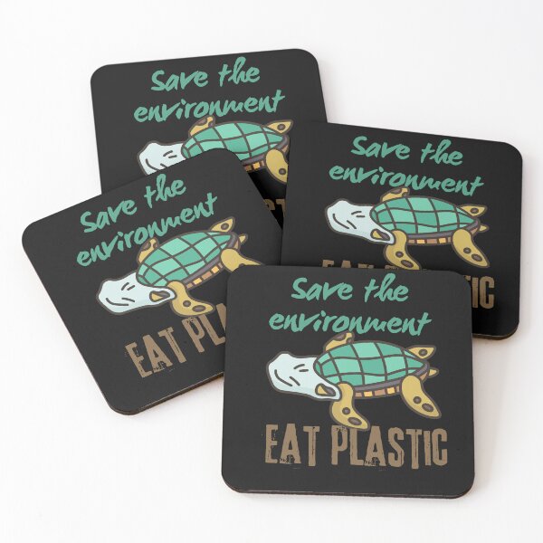 Item preview, Save the environment eat plastic designed and sold by DżodżoJoy.