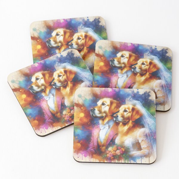 Item preview, Golden Retrievers Wedding Day designed and sold by Wags & Tails.