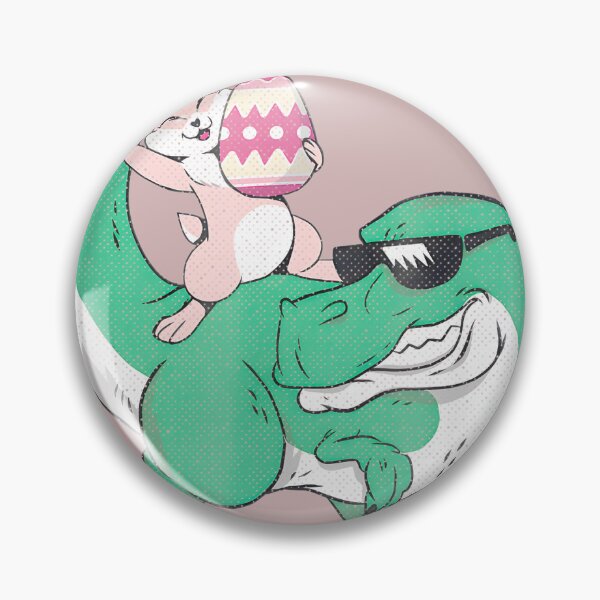Item preview, Happy Easter Bunny Rides Cool TRex - Cute Dinosaur with Egg designed and sold by Noah9Graham.