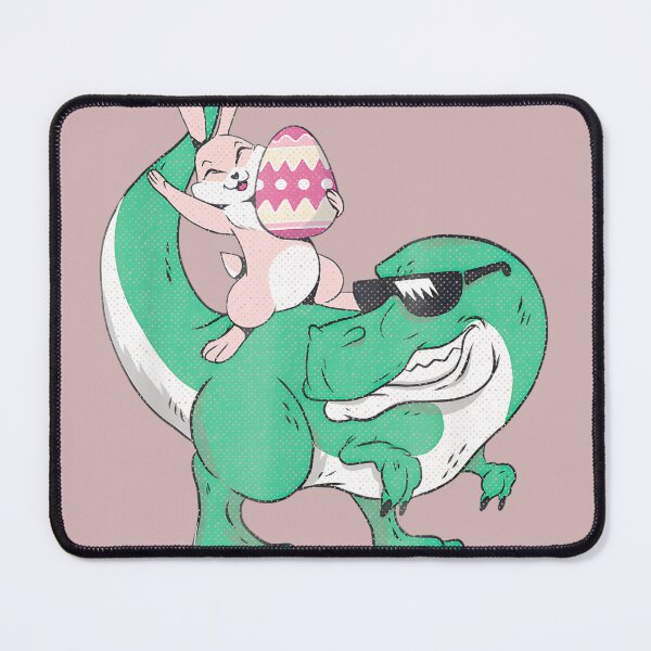 Item preview, Happy Easter Bunny Rides Cool TRex - Cute Dinosaur with Egg designed and sold by Noah9Graham.