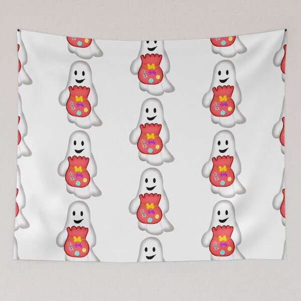 Item preview, Happy Ghost with Halloween Candy Bag designed and sold by chorstudio.