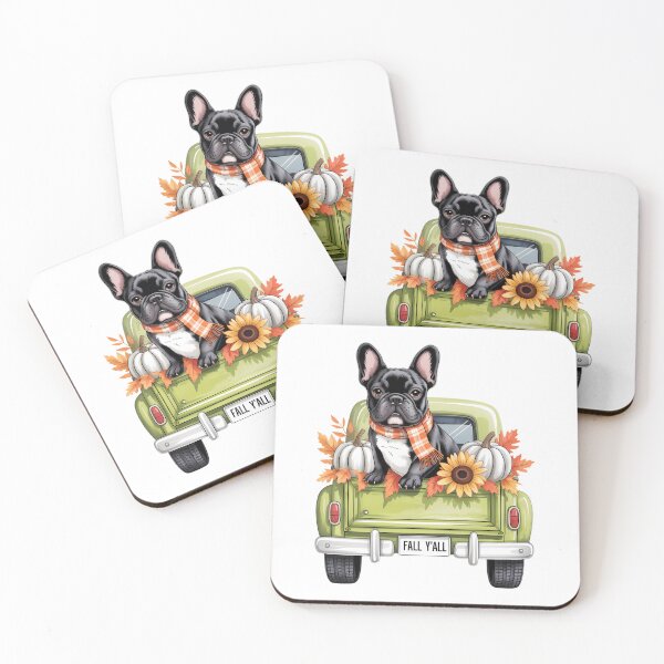 Item preview, Happy Fall Y'all French Bulldog Dog On Truck Pumpkin Fall designed and sold by brynatshop.
