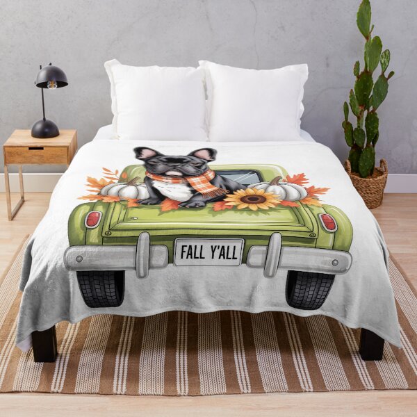 Item preview, Happy Fall Y'all French Bulldog Dog On Truck Pumpkin Fall designed and sold by brynatshop.