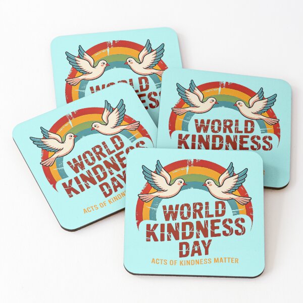 Item preview, Retro World Kindness Day Rainbow Doves Graphic designed and sold by Amanda's Factory.