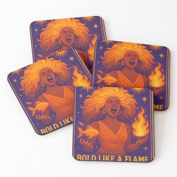 Item preview, Leo: Bold Like a Flame, Loud Like a Feminist designed and sold by ContentCoDesign.