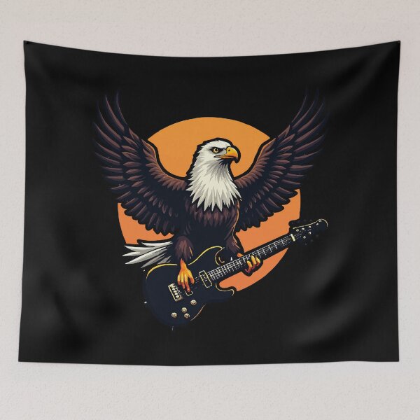 Item preview, Rocking eagle with guitar designed and sold by Hans-Design.