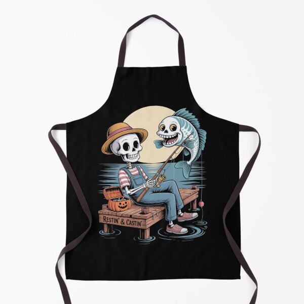 Item preview, Skeleton Fishing Funny Halloween Outdoors Design designed and sold by VenusStyleCo.